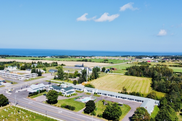 Aerial view of Anne Shirley Motel & Cottages